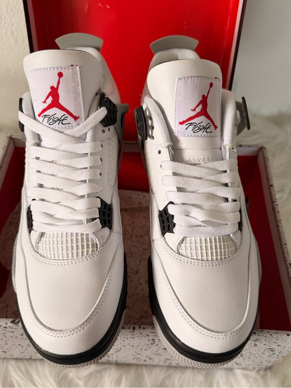Nike Air Jordan White Black Red Men's Sneakers